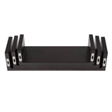 Black Set of 3 Floating Display Home Decor Shelves